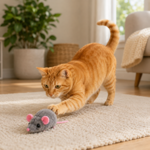 Catnip Infused Plush Mouse Toy